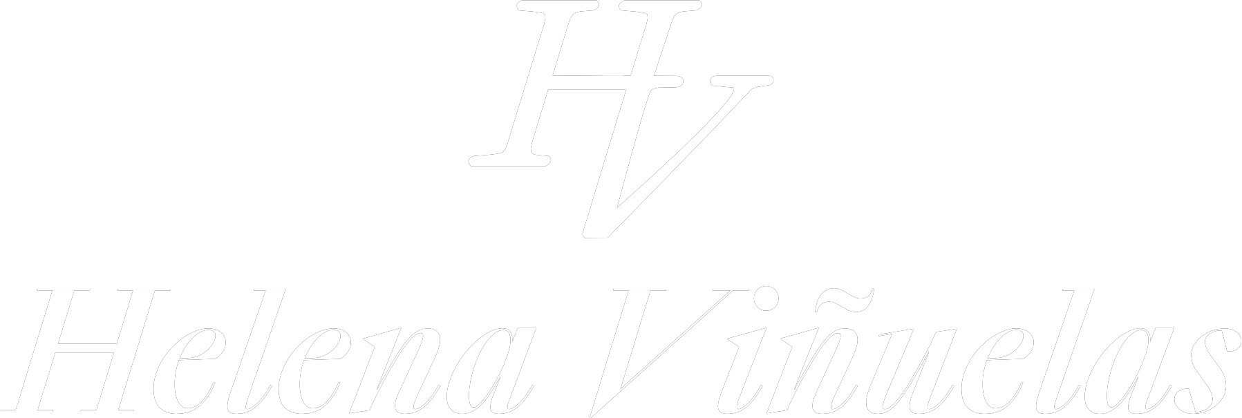 Helena Vinuelas logo blanco